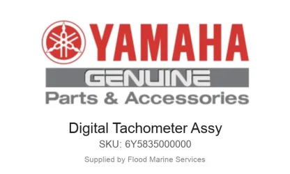 Digital Tachometer Assy - Genuine Yamaha Product available at Flood Marine