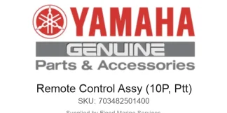 Remote Control Assy (10P, Ptt) - Genuine Yamaha Product available at Flood Marine