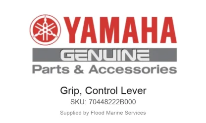 Grip, Control Lever - Genuine Yamaha Product available at Flood Marine