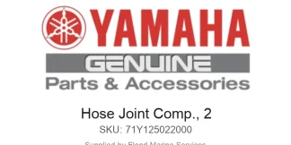 Hose Joint Comp., 2 - Genuine Yamaha Product available at Flood Marine