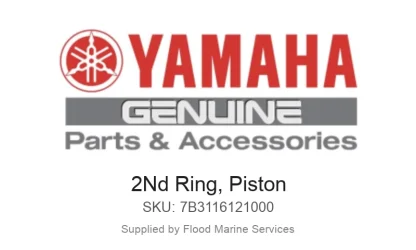 2Nd Ring, Piston - Genuine Yamaha Product available at Flood Marine