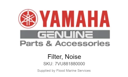 Filter, Noise - Genuine Yamaha Product available at Flood Marine