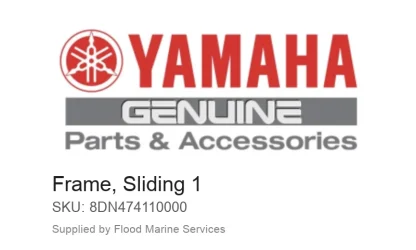 Frame, Sliding 1 – Genuine Yamaha Product available at Flood Marine