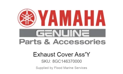 Exhaust Cover Ass'Y - Genuine Yamaha Product available at Flood Marine