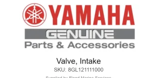 Valve, Intake - Genuine Yamaha Product available at Flood Marine