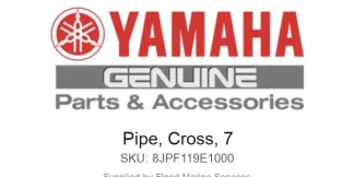 Pipe, Cross, 7 - Genuine Yamaha Product available at Flood Marine
