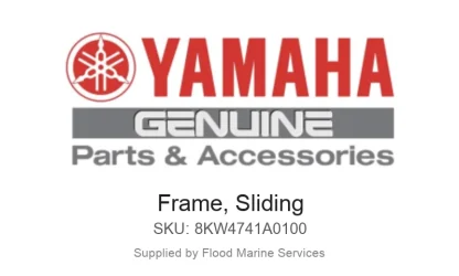Frame, Sliding - Genuine Yamaha Product available at Flood Marine