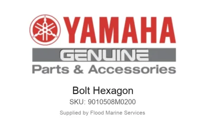 Bolt Hexagon - Genuine Yamaha Product available at Flood Marine