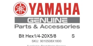 Blt Hex1/4-20X5/8            S - Genuine Yamaha Product available at Flood Marine