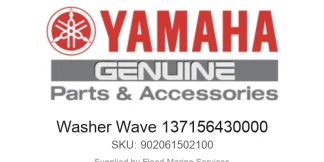 Washer Wave 137156430000 - Genuine Yamaha Product available at Flood Marine