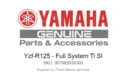 Yzf-R125 - Full System Ti Sl - Genuine Yamaha Product available at Flood Marine