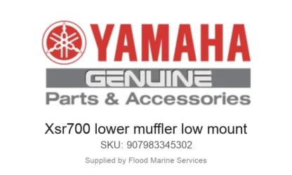 Xsr700 lower muffler low mount - Genuine Yamaha Product available at Flood Marine
