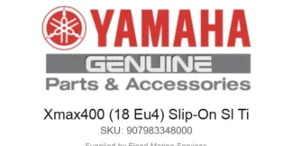 Xmax400 (18 Eu4) Slip-On Sl Ti - Genuine Yamaha Product available at Flood Marine