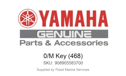 0/M Key (468) - Genuine Yamaha Product available at Flood Marine
