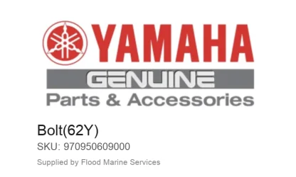 Bolt(62Y) – Genuine Yamaha Product available at Flood Marine