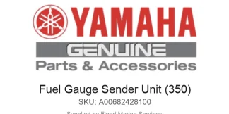 Fuel Gauge Sender Unit (350) - Genuine Yamaha Product available at Flood Marine