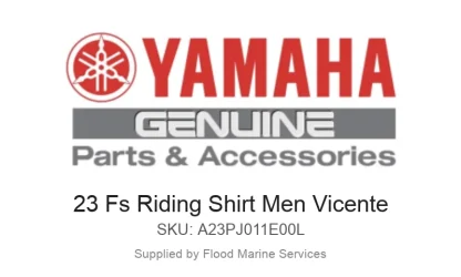 23 Fs Riding Shirt Men Vicente - Genuine Yamaha Product available at Flood Marine