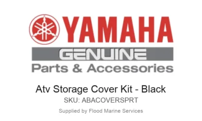 Atv Storage Cover Kit - Black - Genuine Yamaha Product available at Flood Marine