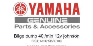 Bilge pump 40l/min 12v johnson - Genuine Yamaha Product available at Flood Marine