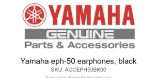Yamaha eph-50 earphones, black - Genuine Yamaha Product available at Flood Marine