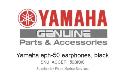 Yamaha eph-50 earphones, black - Genuine Yamaha Product available at Flood Marine