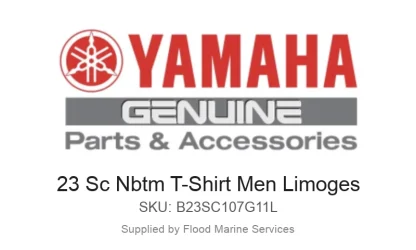 23 Sc Nbtm T-Shirt Men Limoges - Genuine Yamaha Product available at Flood Marine