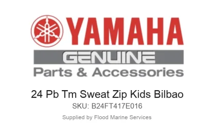 24 Pb Tm Sweat Zip Kids Bilbao - Genuine Yamaha Product available at Flood Marine