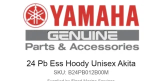 24 Pb Ess Hoody Unisex Akita - Genuine Yamaha Product available at Flood Marine