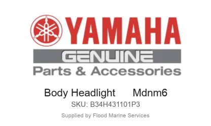 Body Headlight      Mdnm6 - Genuine Yamaha Product available at Flood Marine
