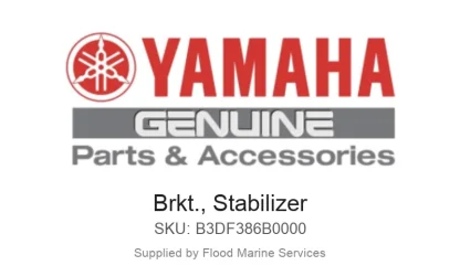 Brkt., Stabilizer - Genuine Yamaha Product available at Flood Marine