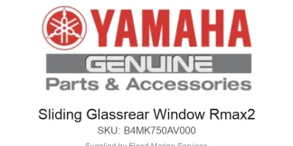 Sliding Glassrear Window Rmax2 - Genuine Yamaha Product available at Flood Marine
