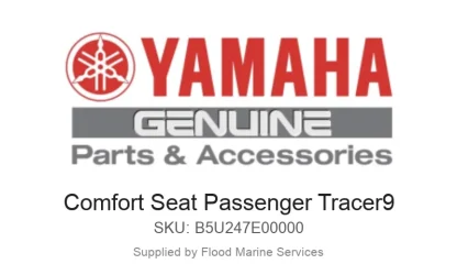 Comfort Seat Passenger Tracer9 - Genuine Yamaha Product available at Flood Marine