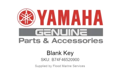 Blank Key - Genuine Yamaha Product available at Flood Marine