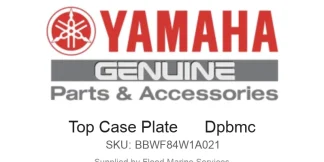 Top Case Plate      Dpbmc - Genuine Yamaha Product available at Flood Marine