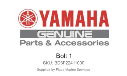 Bolt 1 - Genuine Yamaha Product available at Flood Marine