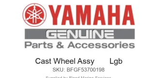 Cast Wheel Assy       Lgb - Genuine Yamaha Product available at Flood Marine
