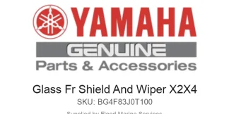 Glass Fr Shield And Wiper X2X4 - Genuine Yamaha Product available at Flood Marine