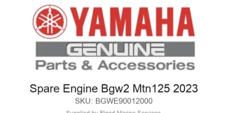 Spare Engine Bgw2 Mtn125 2023 - Genuine Yamaha Product available at Flood Marine