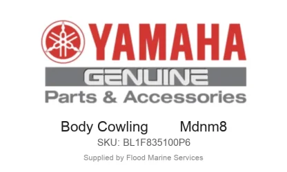 Body Cowling        Mdnm8 - Genuine Yamaha Product available at Flood Marine