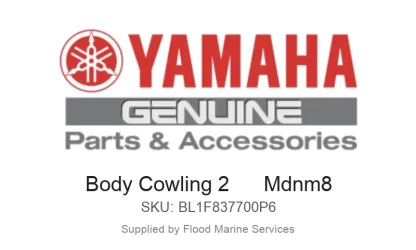 Body Cowling 2      Mdnm8 - Genuine Yamaha Product available at Flood Marine