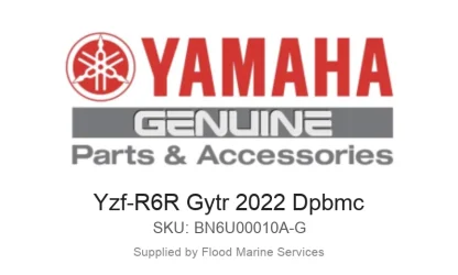 Yzf-R6R Gytr 2022 Dpbmc - Genuine Yamaha Product available at Flood Marine