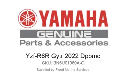 Yzf-R6R Gytr 2022 Dpbmc - Genuine Yamaha Product available at Flood Marine