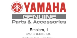 Emblem, 1 - Genuine Yamaha Product available at Flood Marine