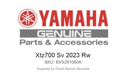 Xtz700 Sv 2023 Rw - Genuine Yamaha Product available at Flood Marine