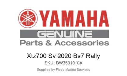 Xtz700 Sv 2020 Bs7 Rally - Genuine Yamaha Product available at Flood Marine