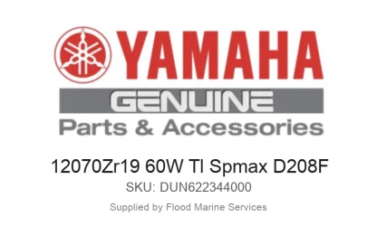 12070Zr19 60W Tl Spmax D208F - Genuine Yamaha Product available at Flood Marine