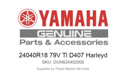 24040R18 79V Tl D407 Harleyd - Genuine Yamaha Product available at Flood Marine