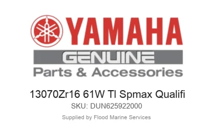 13070Zr16 61W Tl Spmax Qualifi - Genuine Yamaha Product available at Flood Marine