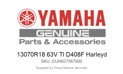 13070R18 63V Tl D408F Harleyd - Genuine Yamaha Product available at Flood Marine