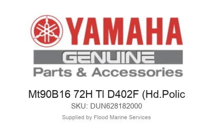 Mt90B16 72H Tl D402F (Hd.Polic - Genuine Yamaha Product available at Flood Marine